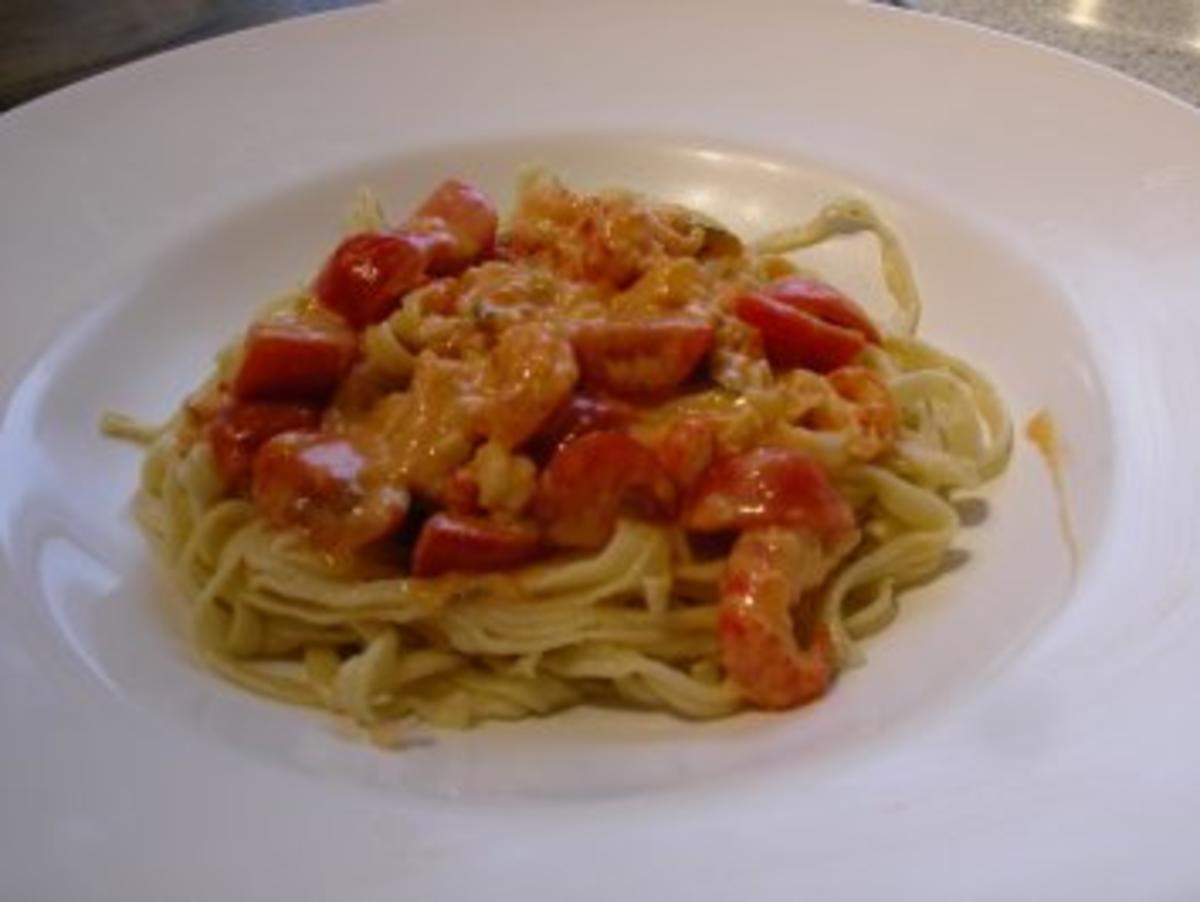 Bilder für Tagliatelle mit Flusskrebsschwänzen - Rezept