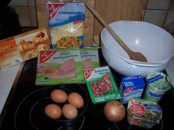 Kuchen pikant...Käse-Schinken-Kuchen - Rezept - Bild Nr. 2