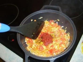 Gefüllte Hühnerbrüstchen mit Schmorgemüse in einer Lauchrolle. - Rezept - Bild Nr. 5