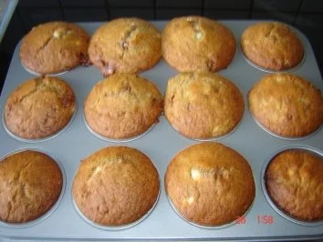 Rezept: Bananen Schoko Muffins Bananen Schoko Muffins - Rezept