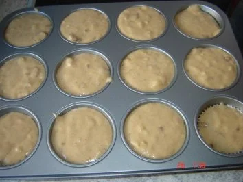 Rezept: Bananen Schoko Muffins Bild Nr. 5 Bananen Schoko Muffins - Rezept - Bild Nr. 5