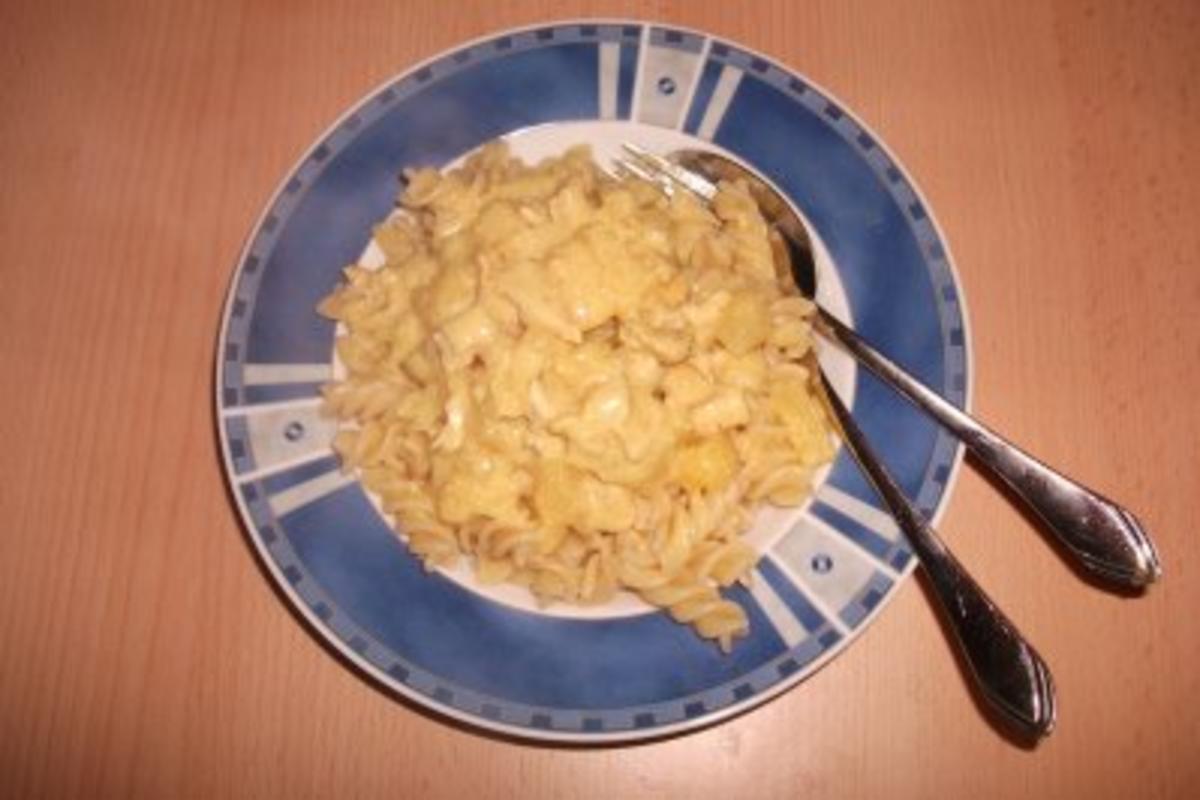 Ananas-Hühnchen mit Nudeln - Rezept mit Bild - kochbar.de