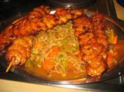 Asiatisch: Asia-Garnelenspiesse auf Gemüsebett! - Rezept
