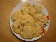 Erdnuss-Rosinen-Cookies - Rezept