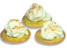 Kräcker mit Gorgonzola Häubchen - Rezept