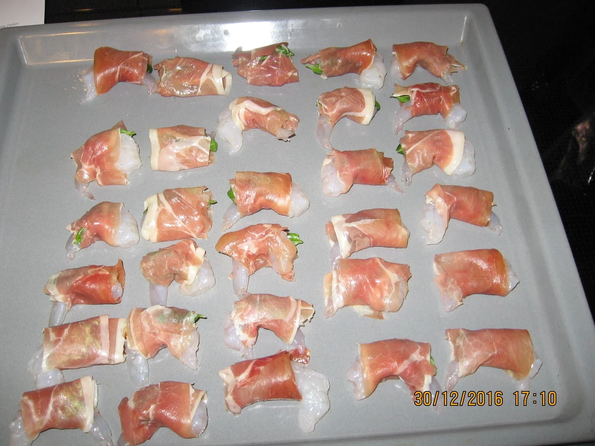 Scampi in Parmaschinken - Rezept - Bild Nr. 5