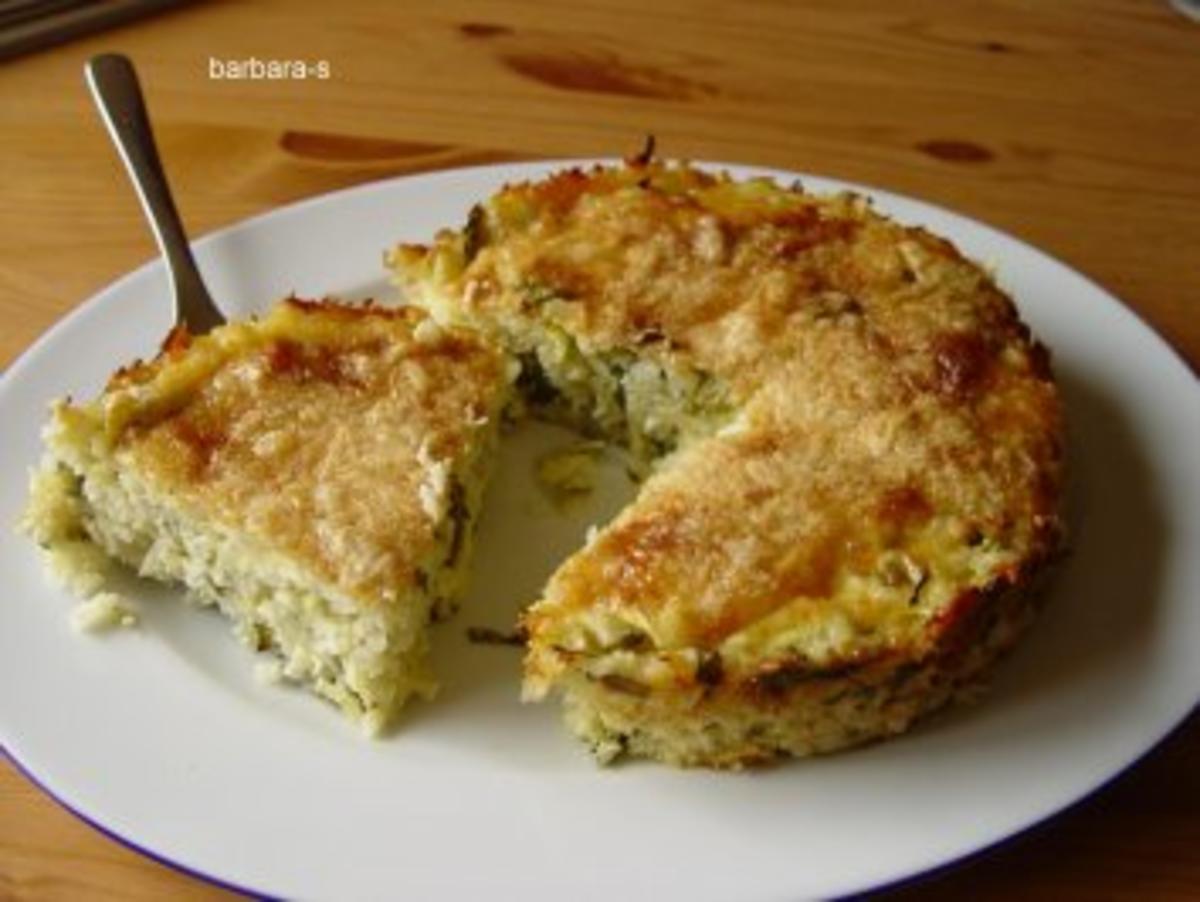Gemüse-Gerichte: Reiskuchen mit Zuchini und Rucola - Rezept - kochbar.de