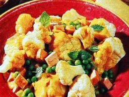 Rezept: Blumenkohl - Curry mit Erbsen Blumenkohl - Curry mit Erbsen - Rezept