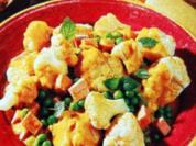 Rezept: Blumenkohl - Curry mit Erbsen Blumenkohl - Curry mit Erbsen - Rezept