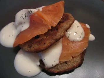 Rezept: Glyx-Buchweizen-Blinis mit Joghurtcreme und Heidelbeeren Bild Nr. 3 Glyx-Buchweizen-Blinis mit Joghurtcreme und Heidelbeeren - Rezept - Bild Nr. 3