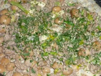 Hackfleisch-Käse-Sauce - Rezept