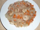 Scampi - Glasnudelpfanne - Rezept