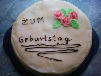 Rezept: Geburtstagstorte (Marzipantorte) Geburtstagstorte (Marzipantorte) - Rezept