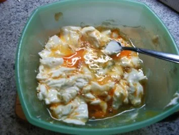 Brotscheiben im Frischkäsemantel gebacken - Rezept - Bild Nr. 3