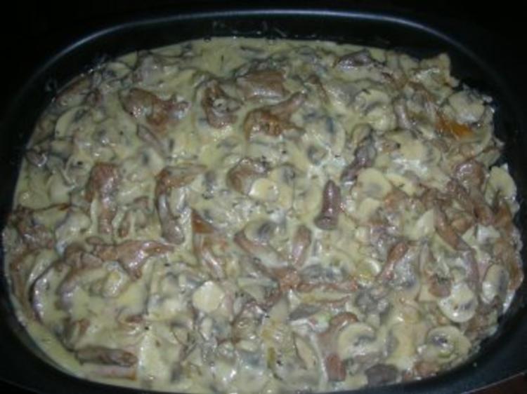 Filet Topf mit Pfifferlingen und Champignons - einfach - 424 kcal/100g