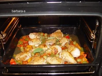 Rezept: Fleische - Gerichte : Hühnerpfanne - baskischer Art Bild Nr. 5 Fleische - Gerichte : Hühnerpfanne - baskischer Art - Rezept - Bild Nr. 5