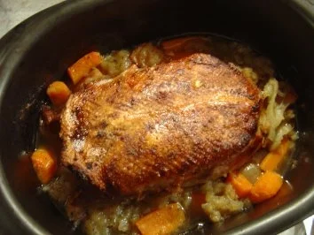 Rezept: Gänsebrust auf Möhren-Zwiebel-Apfel-Bett Bild Nr. 6 Gänsebrust auf Möhren-Zwiebel-Apfel-Bett - Rezept - Bild Nr. 6