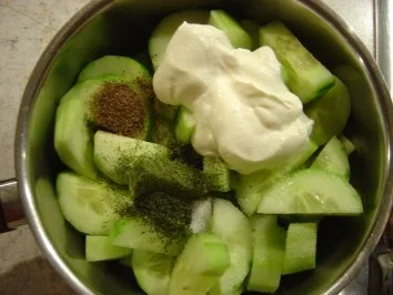 Rezept: Schmorgurken mit Dill Bild Nr. 2 Schmorgurken mit Dill - Rezept - Bild Nr. 2