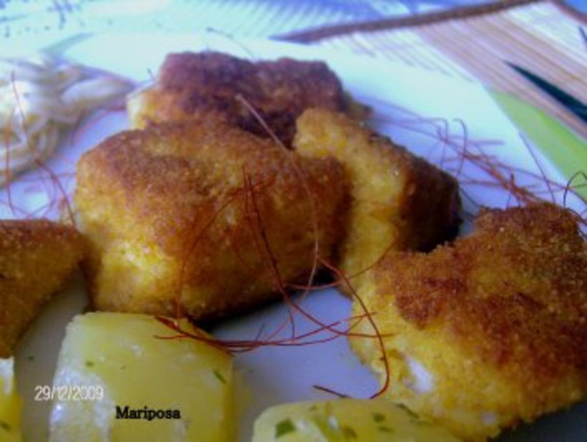 Panierte Fischwürfel mit Salzkartoffeln - Rezept - Bild Nr. 2