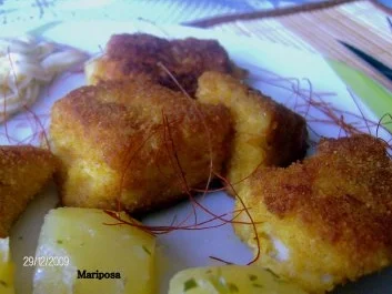 Panierte Fischwürfel mit Salzkartoffeln - Rezept - Bild Nr. 2
