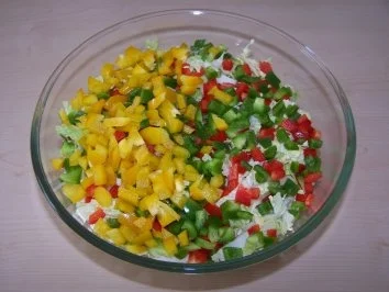 Schichtsalat "herzhaft" - Rezept - Bild Nr. 4