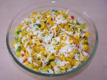 Schichtsalat "herzhaft" - Rezept - Bild Nr. 5