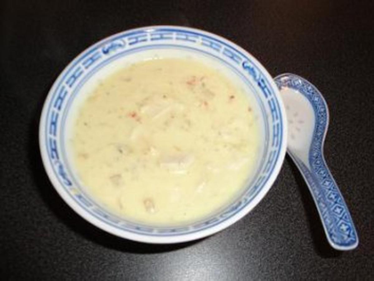 Bilder für Kokossuppe was gibt der Kühlschrank noch so her......nach den Festtagen - Rezept