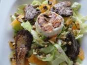 Ziegenkäse auf Salatbett - Rezept