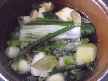 Rezept: Kochfisch - Senfsoße - Kartoffeln - mit brauner Butter Bild Nr. 2 Kochfisch - Senfsoße - Kartoffeln - mit brauner Butter - Rezept - Bild Nr. 2