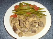 Rindergeschnetzeltes mit Bohnen - Rezept