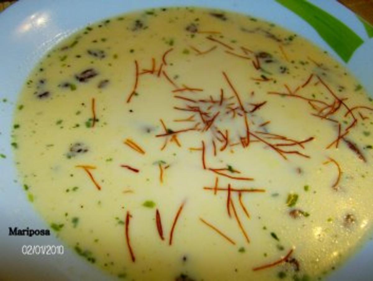 Rezept: Käsesüppchen mit Pfifferlingen Käsesüppchen mit Pfifferlingen - Rezept