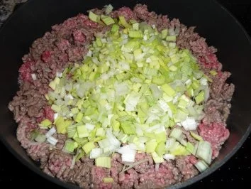 Porree - Hack - Nudelpfanne - Rezept - Bild Nr. 7