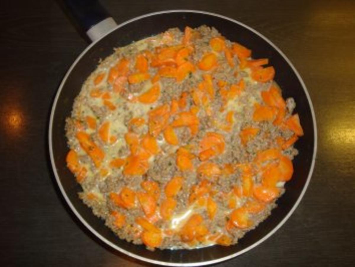 Hack-Karotten-Pfanne - Rezept