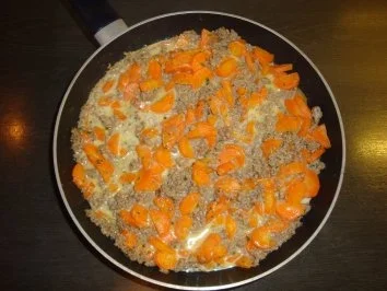 Hack-Karotten-Pfanne - Rezept