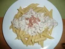 Penne mit Krabben - Frischkäse - Sauce - Rezept