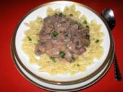 Champignons in Rotwein-Sahne - Rezept