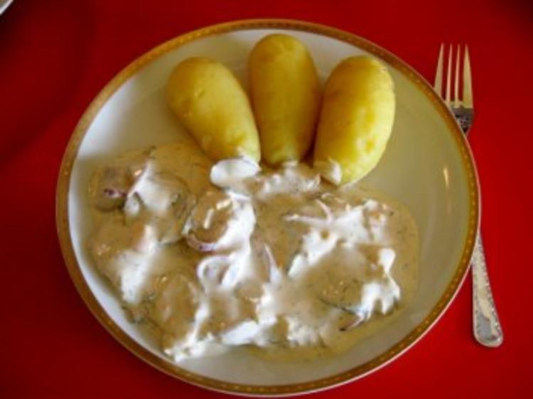 Matjesfilet in Sahne meine Art - schnell &amp; einfach - 42 kcal/100g