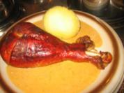Geflügel: Geschmorte Rauchbierkeulen - Rezept