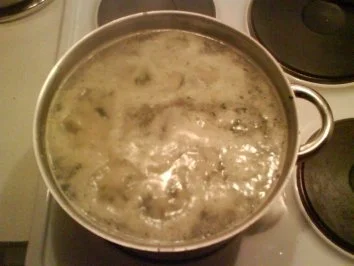 Rezept: Sylvestermenue Gang 1: Spinat-Pastinaken-Suppe Bild Nr. 8 Sylvestermenue Gang 1: Spinat-Pastinaken-Suppe - Rezept - Bild Nr. 8