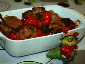 Poivrons farcies - Rezept