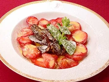 Schokowurst auf Fruchtspiegel - Rezept