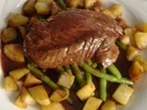 Rinderfilet auf Buschbohnen - Rezept