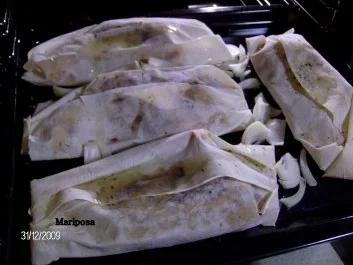 Hähnchenkeulen im Yufkateigpäckchen - Rezept - Bild Nr. 4