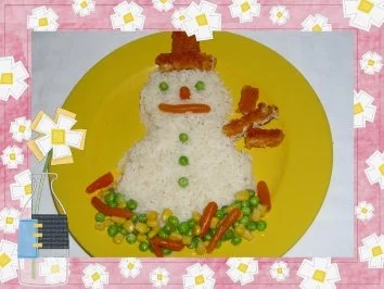 Reis-Schneemann - Rezept