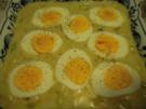 Eier in Porree-Senf-Soße - Rezept