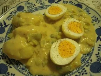 Rezept: Eier in Porree-Senf-Soße Bild Nr. 5 Eier in Porree-Senf-Soße - Rezept - Bild Nr. 5