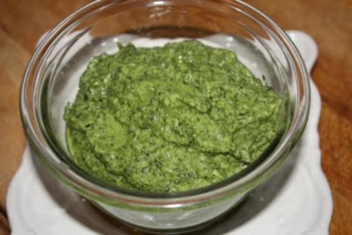 Bilder für Pesto Genovese original italienisch ~ grün - Rezept