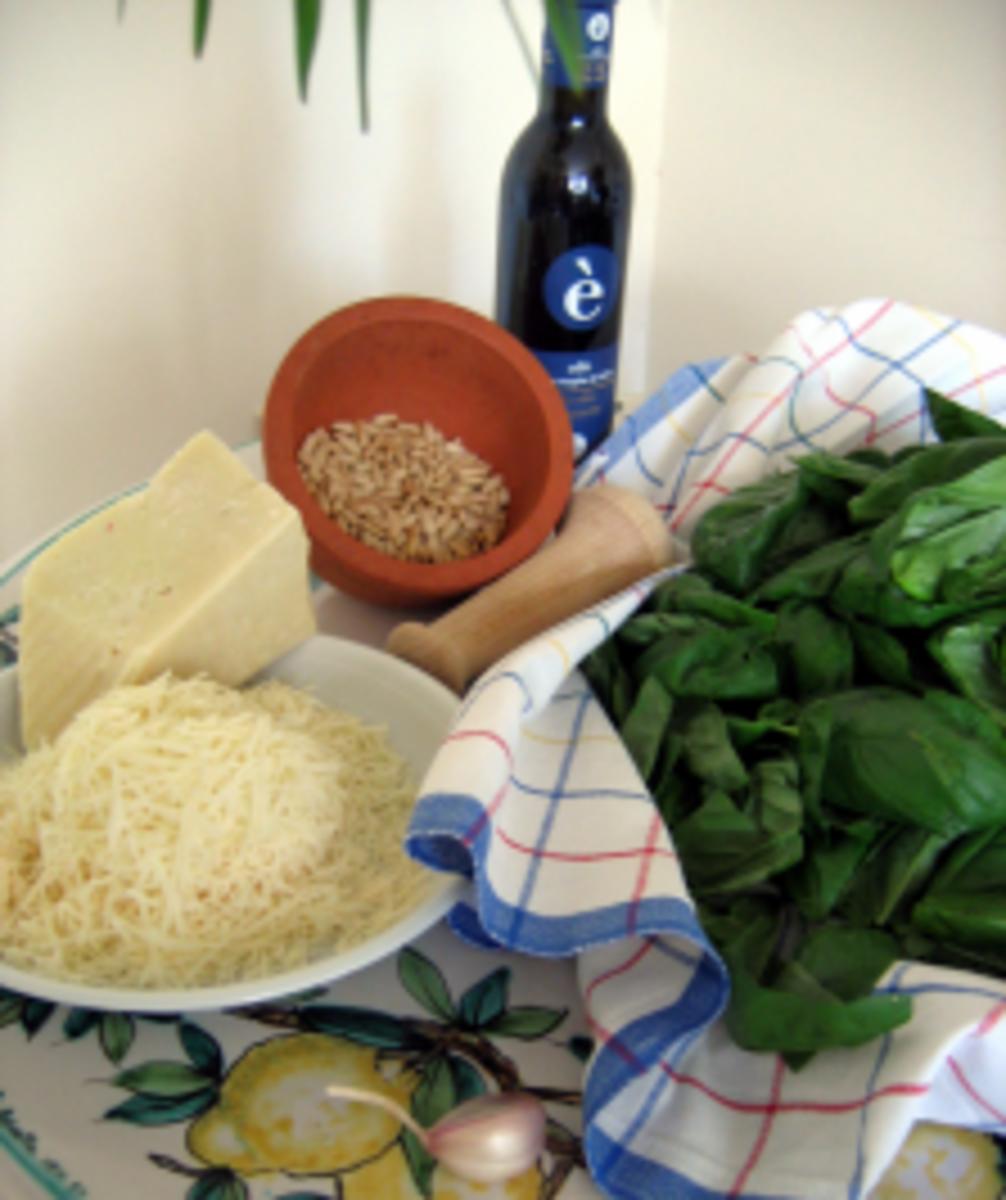Pesto Genovese original italienisch ~ grün - Rezept - Bild Nr. 2