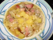 Rezept: Herzhafte Suppe mit Kasseler Herzhafte Suppe mit Kasseler - Rezept
