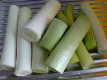 Porree-Gemüse zu Bratwurst - Rezept - Bild Nr. 4